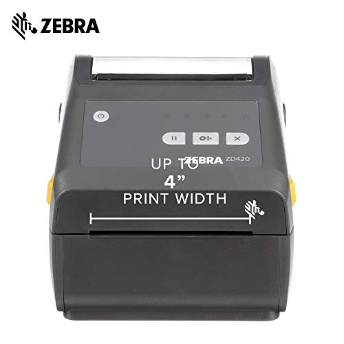 Zebra ZD420d Direct Thermal Desktop Printer 203 dpi Print Width 4 in WiFi Bluetooth USB ZD42042-D01W01EZ