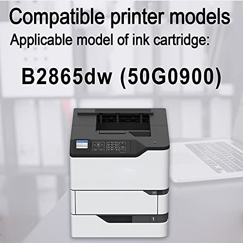 1-Pack Black B2865 B281000 Compatible Toner Cartridge Replacement for Lexmark B2865dw (50G0900) Printer Toner Cartridge