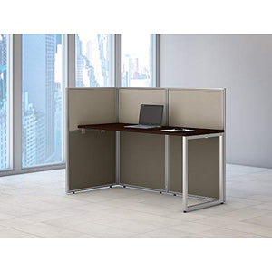 Bush Business Furniture Easy Office 60W Straight Desk Open Office in Mocha Cherry