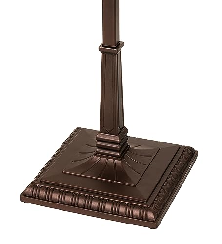 Meyda Lighting 70" High Tiffany Jeweled Peacock Torchiere