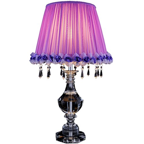 HZB Modern Simplified Crystal Desk Lamp European Romantic Living Room Study Room Crystal Desk Lamp ( Size : 3868cm )