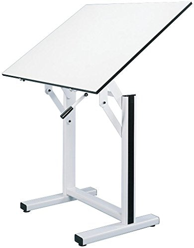 Alvin EN42-4 Ensign Table, White Base White Top (31" x 42")