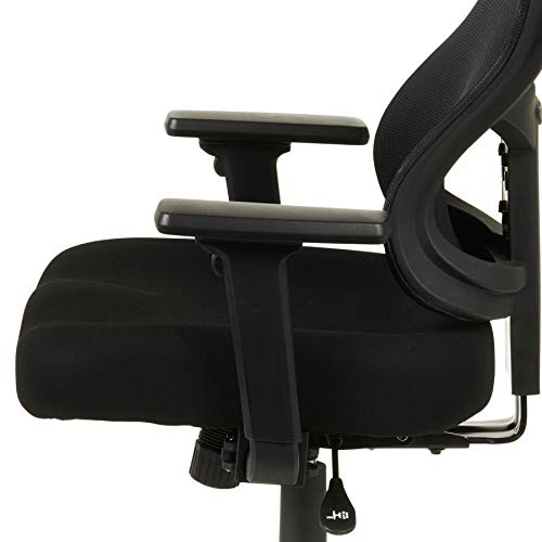 Alera ALEELT4214S Elusion II Series Mesh Mid-Back Synchro with Seat Slide Chair, Black