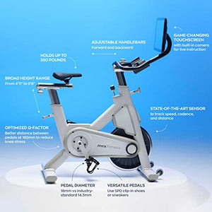 MYX Fitness bike, MYX II Plus Connected Home Fitness Studio (Heavy Weights, Natural White)