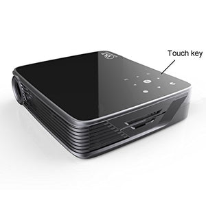 4K UHD Projector,Deeirao Android5.1OS Mini DLP Home Theater Projector Blueray 3D Support 2160P 1080P Full HD USB HDMI VGA for PS4,Xbox360,Fire TV,KODI, Black