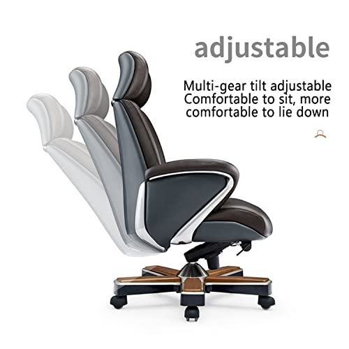 CBLdF Luxury Boss Chair with Ergonomic Cowhide - Adjustable Swivel Executive Recliner