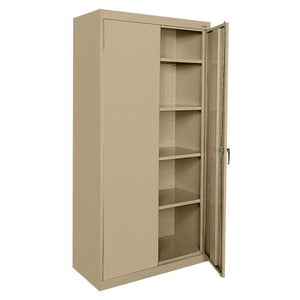 Sandusky Lee CA41362472-04 Classic Series Storage Cabinet with Adjustable Shelves, 36" W x 24" D x 72" H, Tropic Sand