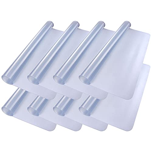 None Floor Mat Protector for Hard Wood Office Desk Chair 60"x46" - 8 Pack