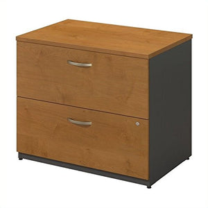 Bush Furniture Series C 2 Drawer Lateral Wood File Cabinet in Natural Cherry