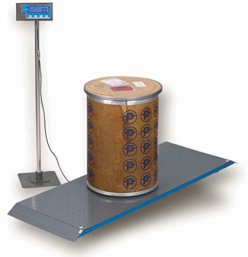 Brecknell PS2000 Floor Scale, 2000 lb Capacity, 59" x 30" Platform, Dual Power