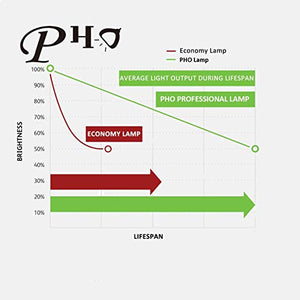 PHO LMP-F280 Genuine Original Replacement Bulb / Lamp with Housing for Sony VPL-FH60 VPL-FH60B VPL-FH60W VPL-FW60 Projector (OEM Philips Bulb)