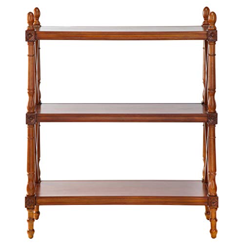 Design Toscano DE30301 Parliament Open Bookcase Collection: 3-Shelf, Cherry