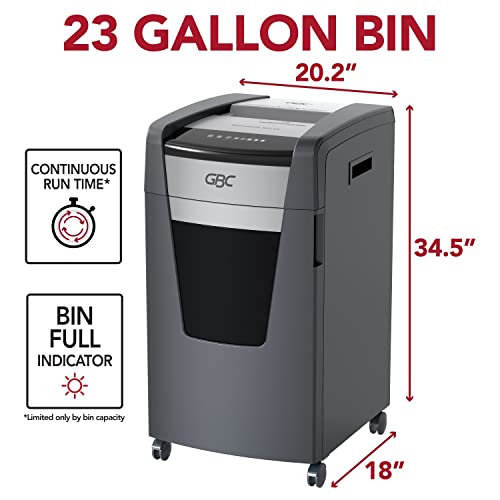 GBC Paper Shredder, 22 Sheet Capacity, Micro-Cut, P-4 Security, Anti-Jam - Momentum X22-23 (WSM177004)