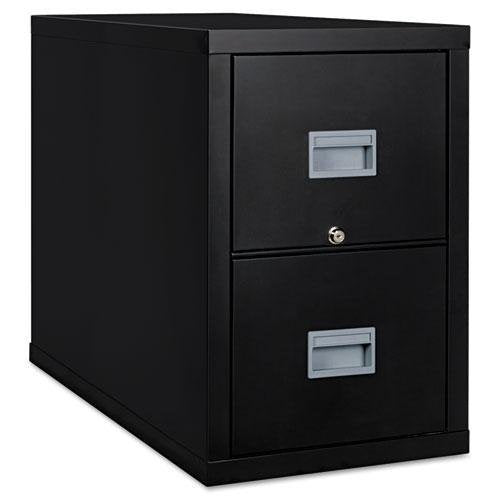 FireKing 2P1831CBL Patriot Insulated Two-Drawer Fire File, 17-3/4w x 31-5/8d x 27-3/4h, Black