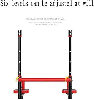 DSWHM Fitness Equipment Strength Training Equipment Strength Training Dip Stands Multifunctional Adjustable Push Up Free Standing, 6 Level Height Adjustment, 120kg, Home Indoor Gym Strength Exercis