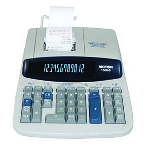 Victor 1560-5 12 Digit Heavy Duty Commercial Printing Calculator