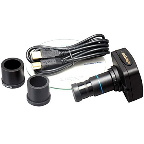 AmScope GM400TZ-10M Digital Trinocular Gemology Stereo Zoom Microscope, WH10x Eyepieces, 3.5X-90X Magnification, 0.7X-4.5X Zoom Objective, Halogen and Fluorescent Lighting, Inclined Pillar Stand, 110V-120V, Includes 0.5X and 2.0X Barlow Lenses, 10MP Camer