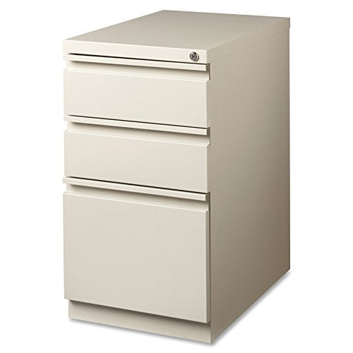 Lorell LLR49526 Mobile File Pedestal, Putty
