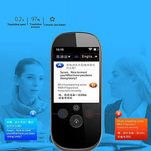 UsmAsk Language Translator Device, 2.4 Inch Touch Screen, 75 Languages, Instant Translation