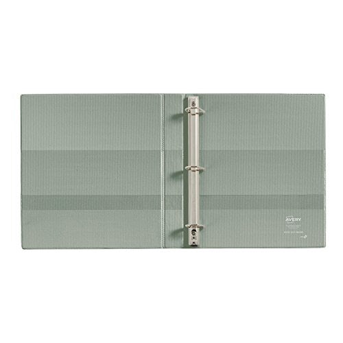 Avery Heavy-Duty Nonstick View Binder, 1" One Touch Slant Rings, 220-Sheet Capacity, DuraHinge, Shadow Gray (05303)