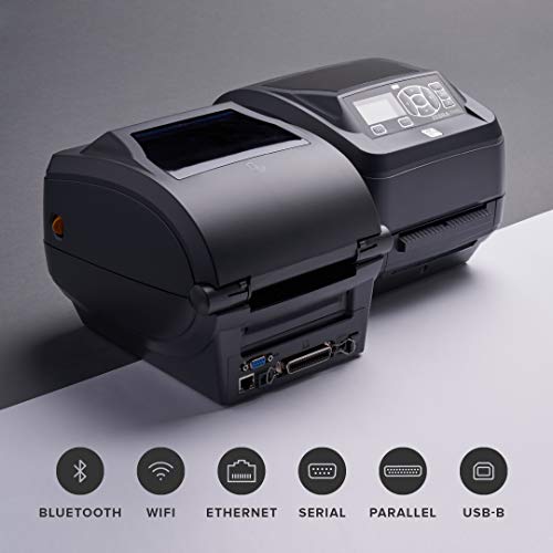 Zebra ZD500t Thermal Transfer Desktop Printer 203 dpi Print Width 4 in WiFi Bluetooth Ethernet Parallel Serial USB with Peeler ZD50042-T11A00FZ