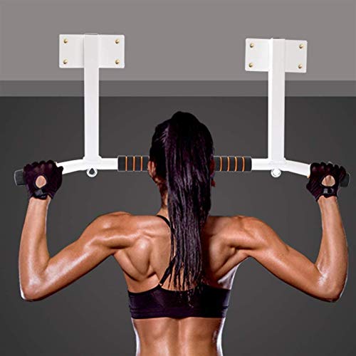 ZLQBHJ Strength Training Pull-Up Bars Strength Training Dip Stands Body Press on Wall-Mounted Horizontal Bar, Home Indoor Strength Training Gymnastic Equipment