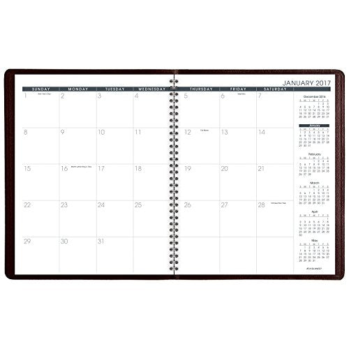 AT-A-GLANCE Monthly Planner / Appointment Book 2017, 13 Months, 8-7/8 x 11", Winestone (70-260-50)