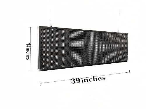 CX Outdoor Scrolling Led Display sign WiFi Programmable Full Color High Brightness LED Advertising Sign Board (39"x14"x2.2")