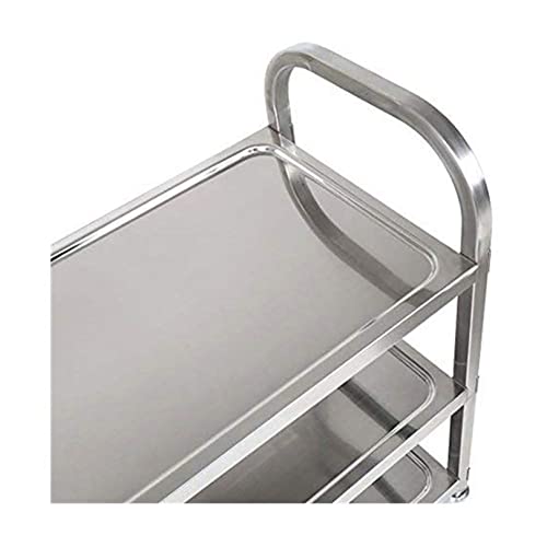3 Tier Stainless Steel Catering Trolley with Locking Wheels
