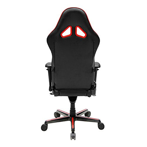 DXRacer OH/RV001 Racing Bucket Seat Office Chair Gaming Ergonomic with Lumbar Support (Black, Red)