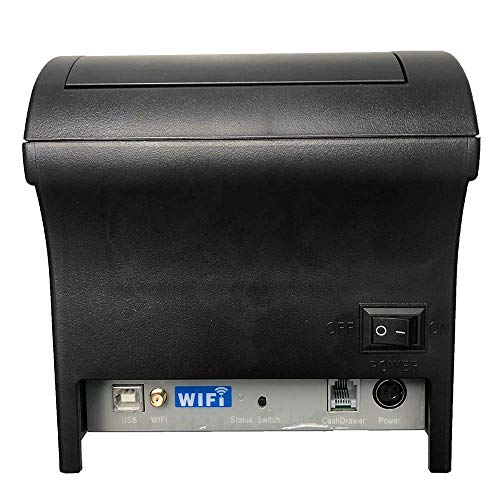 80mm Thermal Receipt Printer,NETUM WiFi POS Printer with Auto Cutter, USB Serial Ethernet LAN Port Support Cash Drawer ESC/POS
