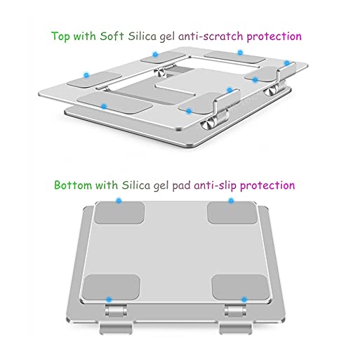 HNTHY Two-axis Tunable Laptop, Aluminum Free Bracket Notebook Holder Desktop Tablet Stand
