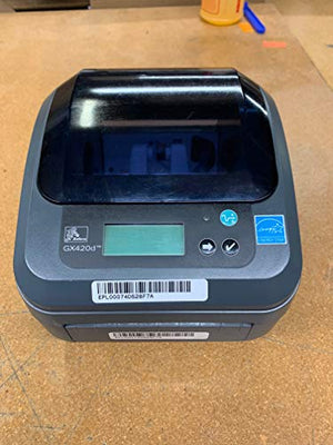Zebra - GX420d Direct Thermal Desktop Printer for Labels, Receipts, Barcodes, Tags, and Wrist Bands - Print Width of 4 in - USB, Serial, and Ethernet Port Connectivity (Includes Peeler) (Renewed)