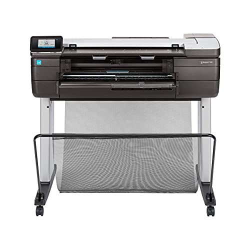 HP DesignJet T830 Large Format Printer, 24" Color Inkjet Plotter, Wireless, Multifunction