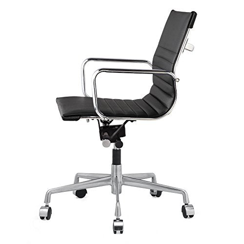 Meelano 348-BLK M348 Home Office Chair, Black