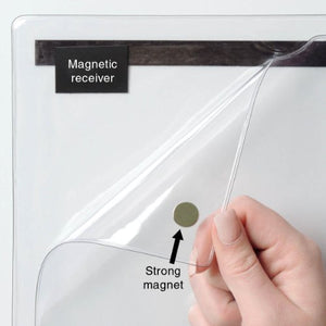 StoreSMART - Magnetic Closure Pocket - Magnetic-Back - 100-Pack - Clear - 8.5" x 11" (MCP8511MBSTC-100)