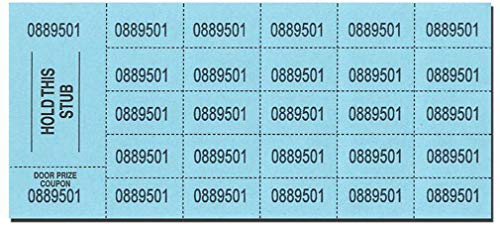 (Blue - Four Pack per 500 Sheets) Auction Tickets