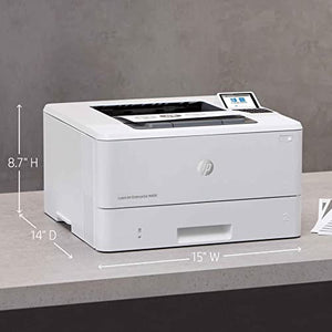 HP Laserjet Enterprise M406 dn Single-Function Wired Black and White Monochrome Laser Printer - Print Only - 2.7" LCD, 42 ppm, 1200 x 1200 dpi, Auto Duplex Printing, USB and Ethernet Connectivity