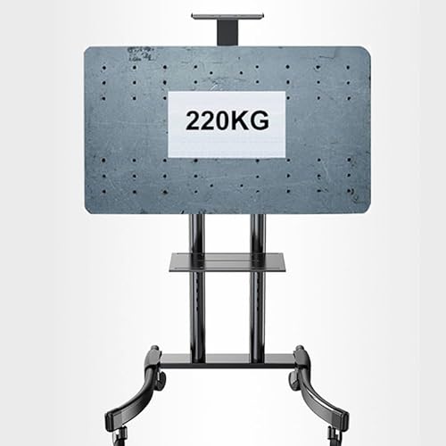 SHXSYN Mobile TV Cart 32"-65" Free Lifting LED LCD Plasma Trolley Stand AV Floor Mount