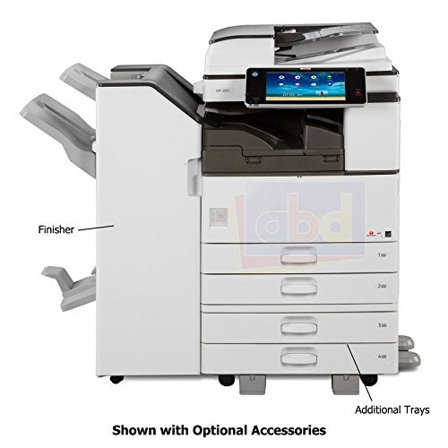 Ricoh Aficio MP 3353 Tabloid-Size Monochrome Laser Multifunction Copier - 33ppm, Copy, Print, Scan, 2 Trays, Stand