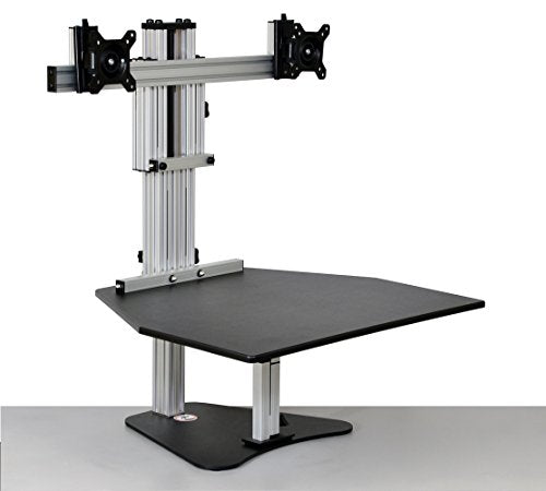 Kangaroo Elite- Black- Height Adjustable Standing Desk (Black)