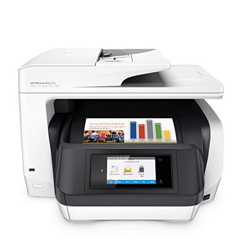 HP OfficeJet Pro 8720 All-in-One Wireless Printer, HP Instant Ink & Amazon Dash Replenishment ready - White (M9L75A)