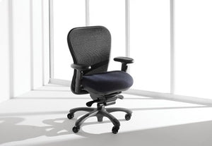 CXO Ergonomic Executive Mid Back Task Chair in Black (Black)