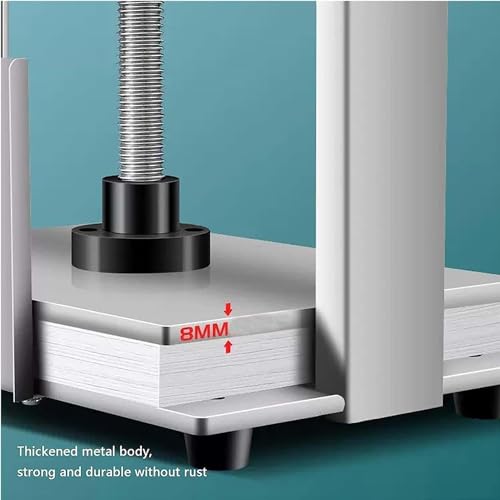 Generic Bookbinding Press Machine, A3/A4 Flat Paper Press, Double Balance Rod Steel Notes Invoice Flattening Nipping Machine
