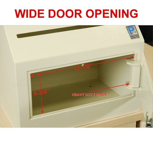 Protex Inter-Office Desktop/Wall-Mount Locking, Payment Drop Box (SDL-500)