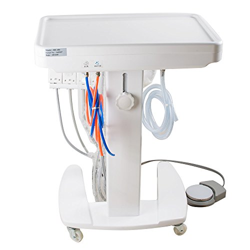 Vinmax 4-Hole Dental Mobile Cart Portable Delivery Therapeutic Apparatus Equipment Movable Cart Unit