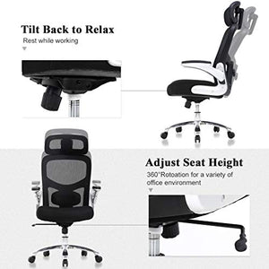 BestOffice Big and Tall Office Chair 500lbs Wide Seat Executive Desk Chair with Lumbar Support
