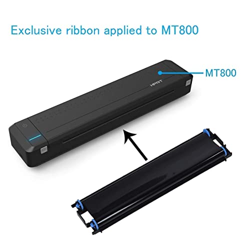 Portable a4 Printer Bundle Set-HPRT Mobile Thermal Printer and Ribbon, Support a4 Paper and US Letter Paper for Wireless Printing with Home Office, Outdoor Working, Cars and tra