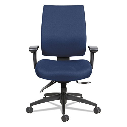 Alera ALEHPM4202 Wrigley Series High Performance Mid-Back Multifunction Task Chair, Blue