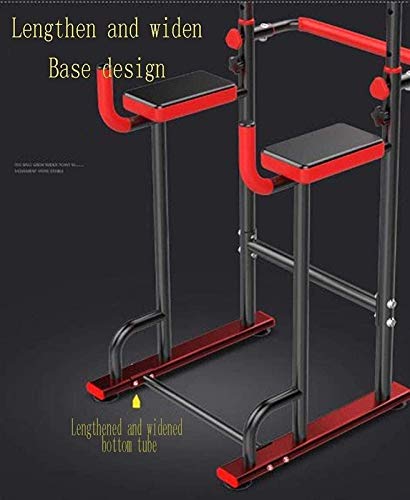 SJNQJJ Pull Ups Strength Training Equipment Strength Training Dip Stands Multifunctional Adjustable Push Up Free Standing, 6 Level Height Adjustment, 120kg, Home Indoor Gym Strength Exercis